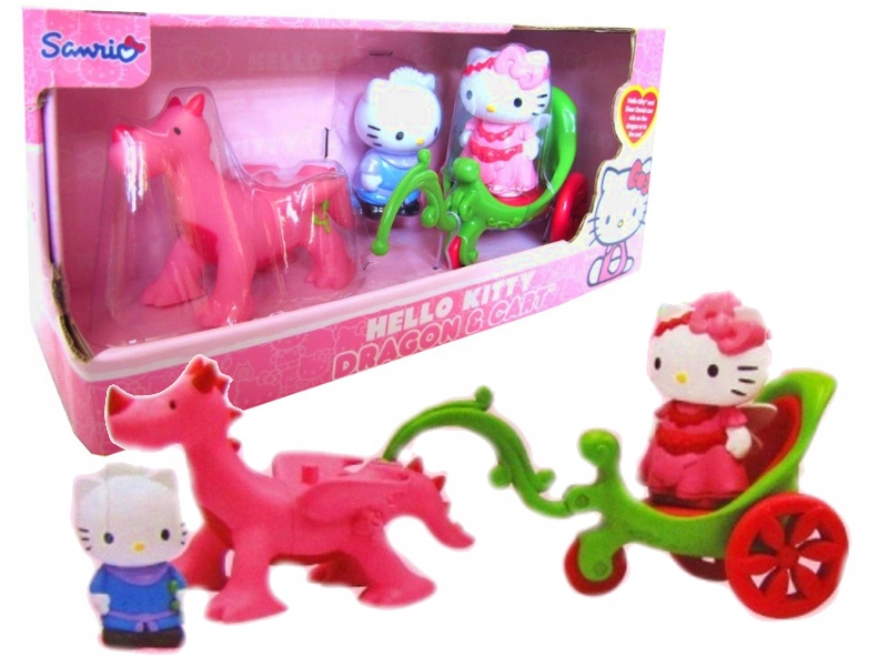 

Hello Kitty Kareta Smoka 2 Figurki Smoczy Rydwan