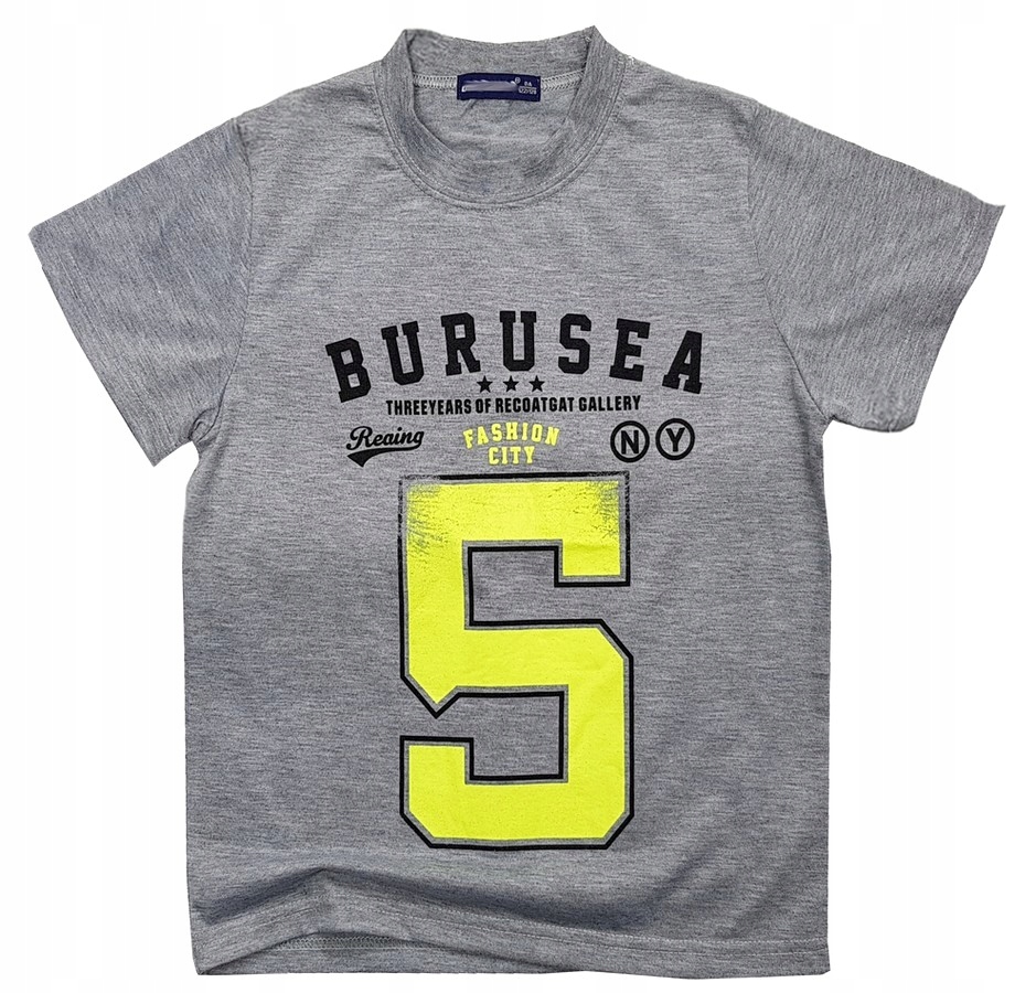 

Bluzka T-shirt Burusea 10 ok. 134/140 Szara