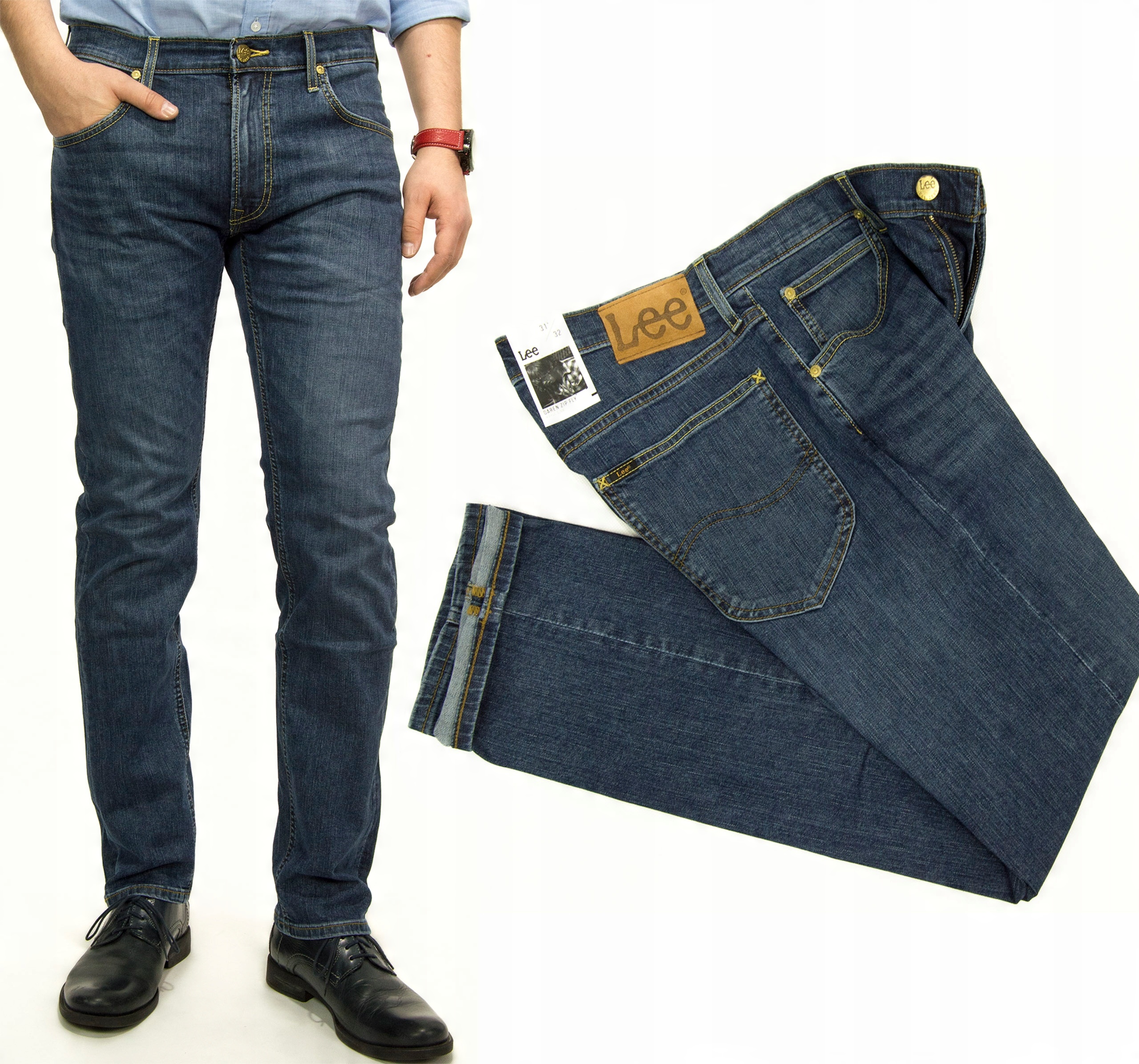 

Lee Daren Mid Washed spodnie jeans Regular W31 L34
