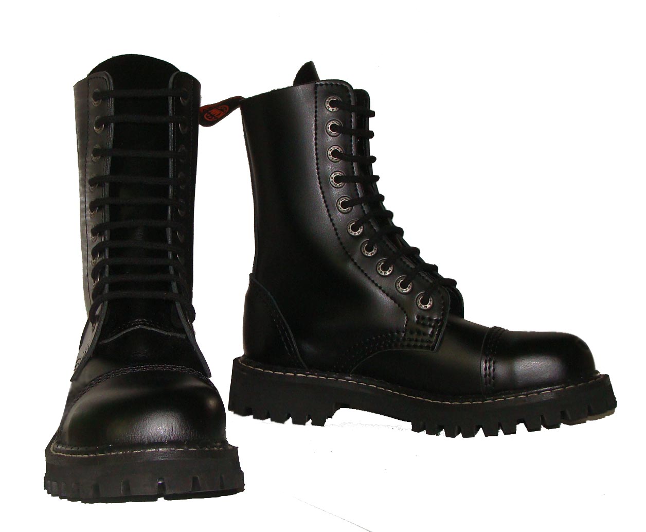 KMM 10 dziurkowe GLANY CZARNE SKÓRZANE Rozmiar 37 Marka KMM