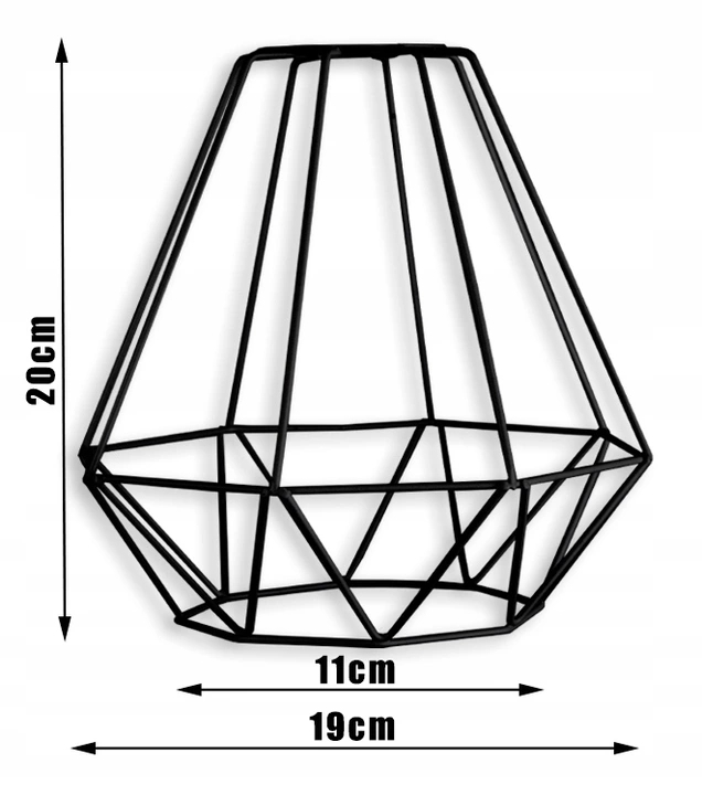 LAMPA WISZĄCA SUFITOWA ŻYRANDOL DIAMENT LOFT LED Kolekcja Loft