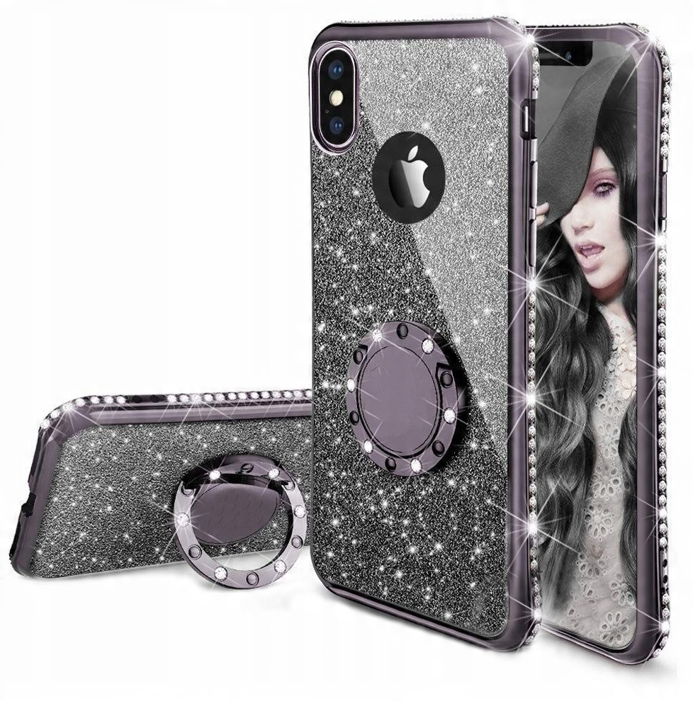 

Etui Brokat Do Iphone X Ring Case+szkło