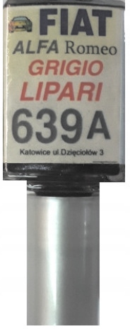 

Alfa Romeo 639A Grigio Lipari Lakier Zaprawka Ara