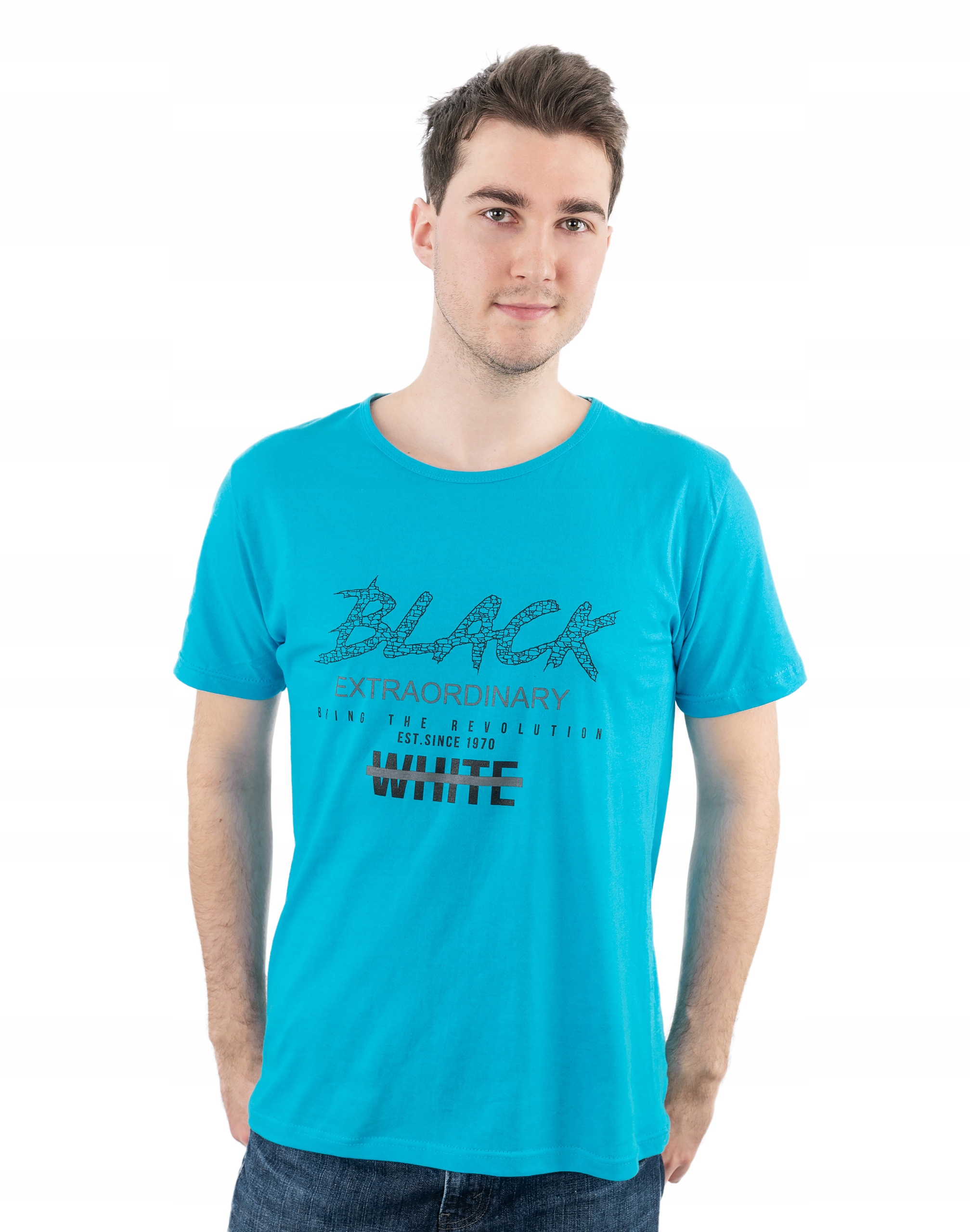 

Tshirt Koszulka Podkoszulek Męski 576 XL turkusowy