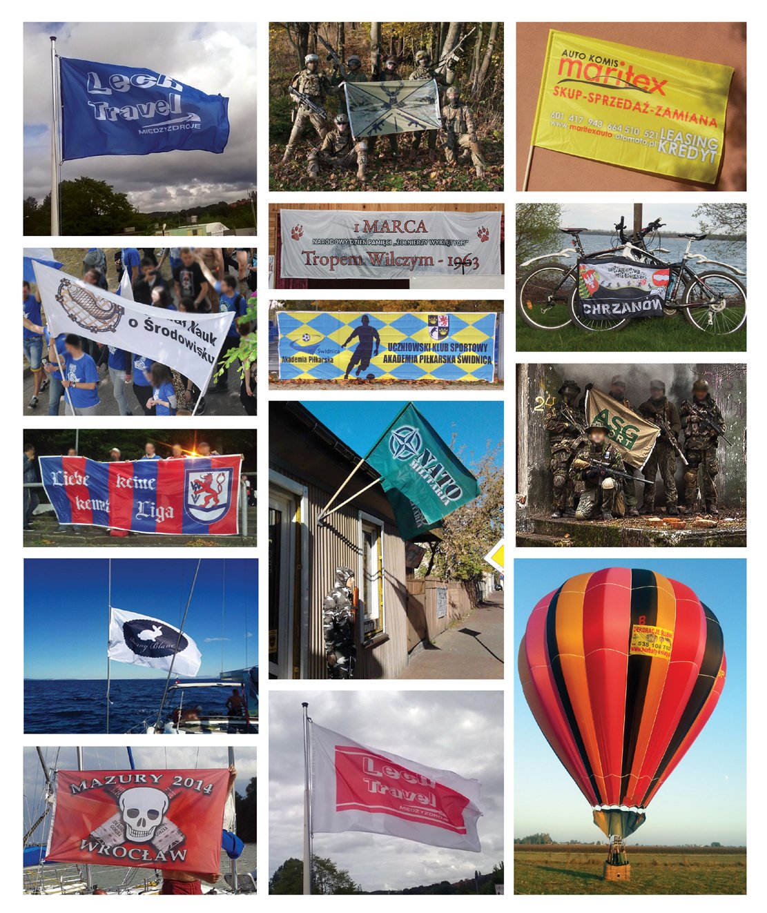 FLAGA REKLAMOWA 100x250 cm Firmowa Nadruk Napis Logo + PROJEKT GRATIS Marka Flagi-Shop Hurtownia Flag