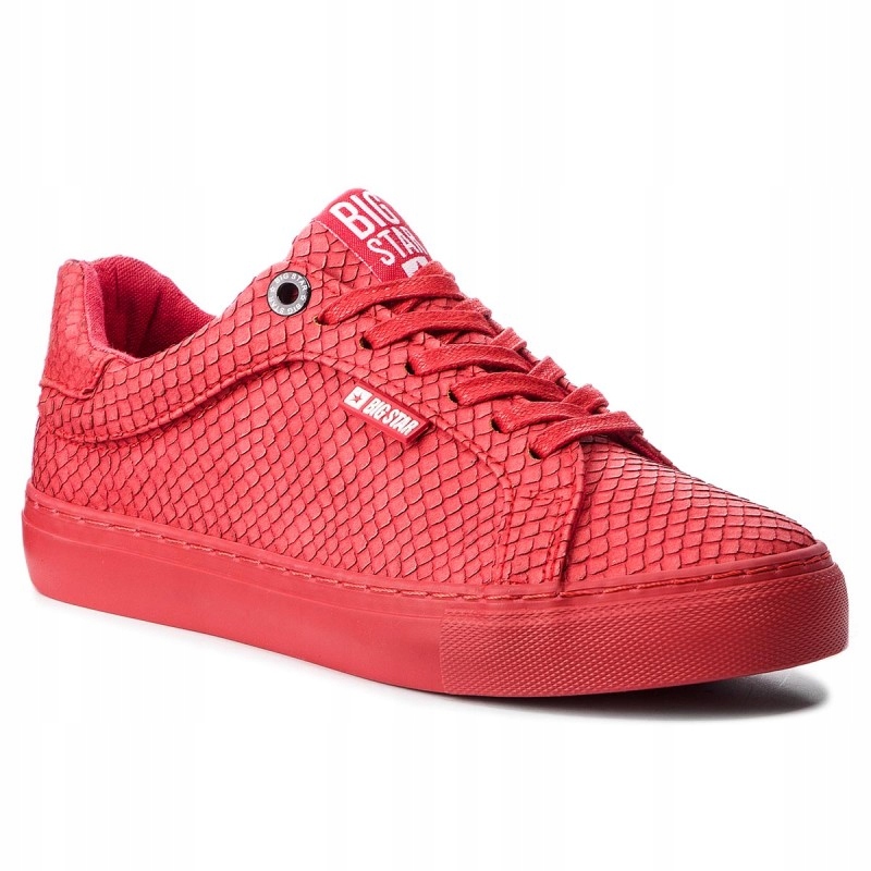 Big Star BB274724 trampki damskie młodzieżowe czerwone ekoskóra łuska r. 38