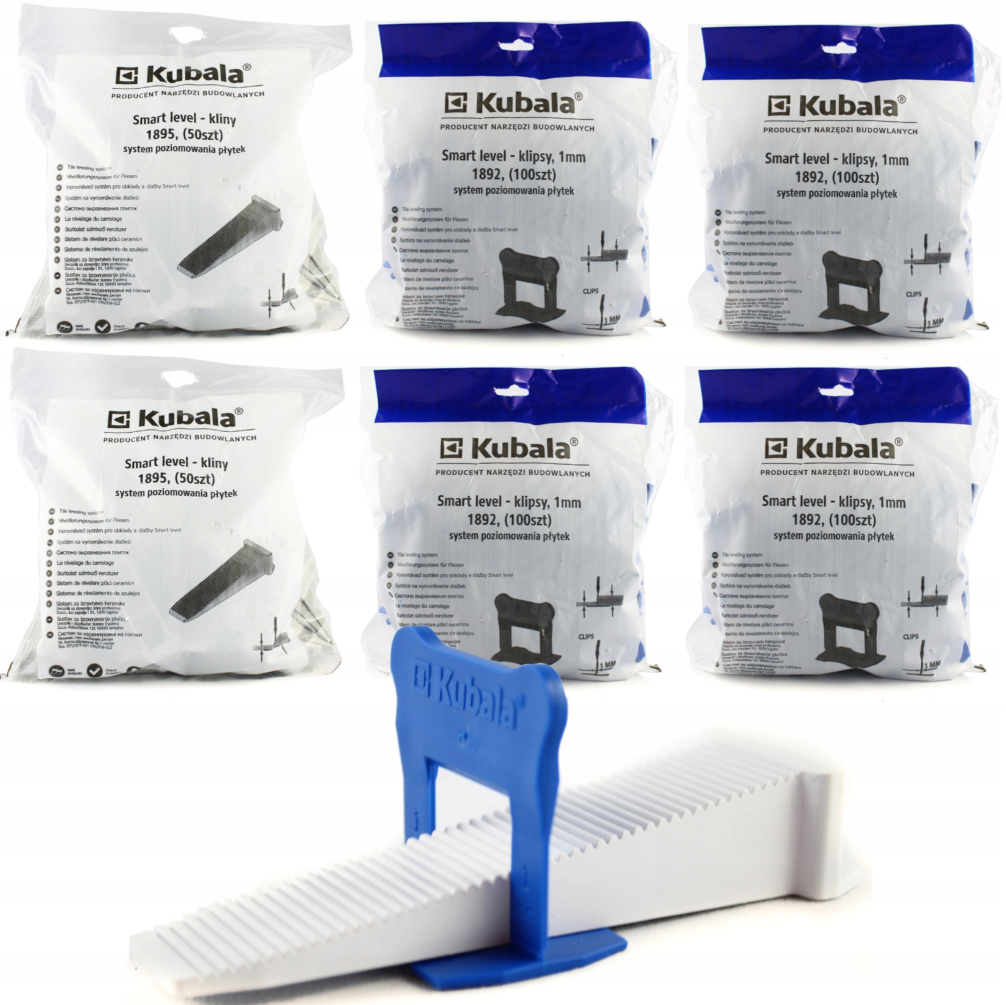 

Kubala Smart Level Kliny 100 + Klipsy 400 1mm