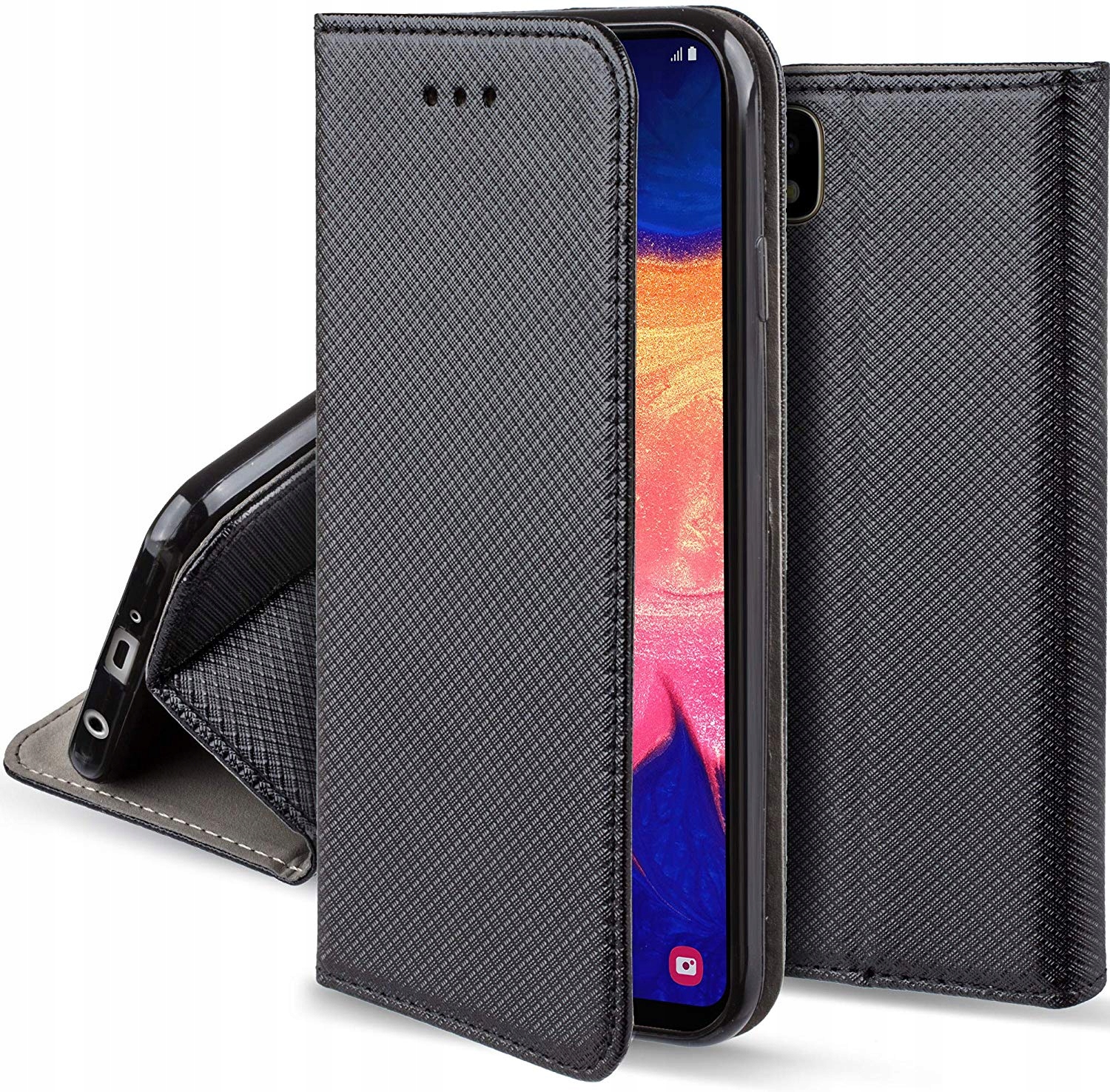 

Etui pokrowiec Magnet + Szkło do Huawei Y5 2019