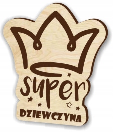 

Dzień Kobiet przypinka drewniana upominek
