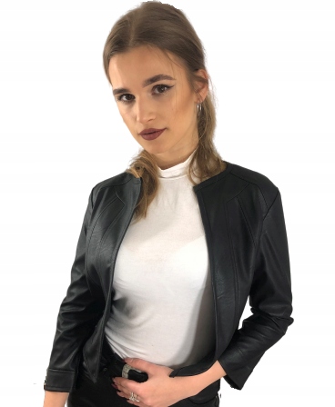 

A03 Bolerko Ramoneska Total Look Czarny R.36
