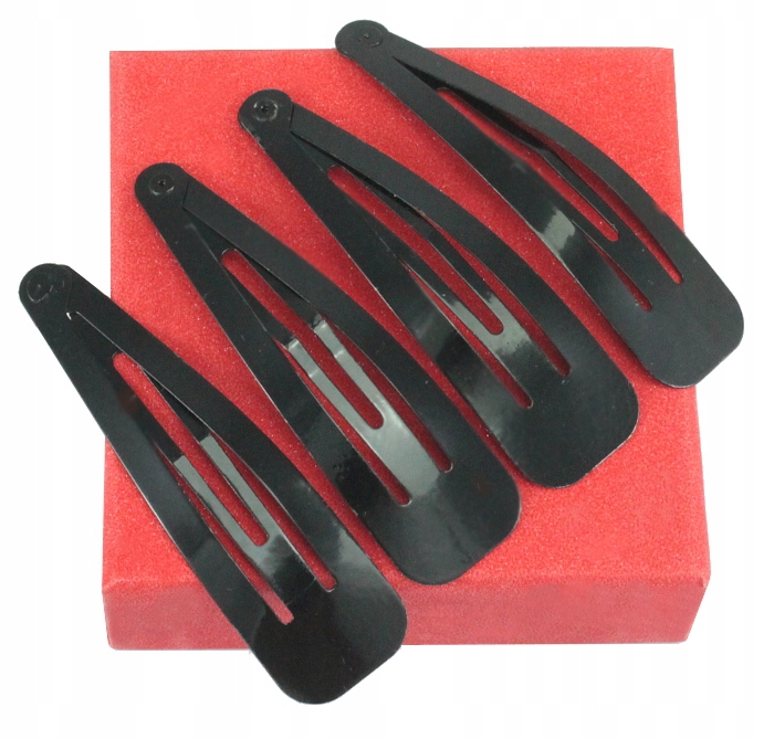 

Spinki Do Włosów Czarne Pyki Klasyczne 7 CM -4 Szt