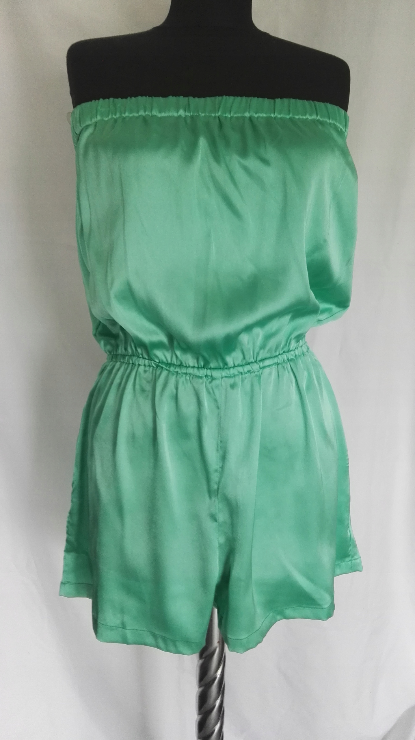 BOOHOO KOMBINEZON PIŻAMA ONESIE SATYNA L