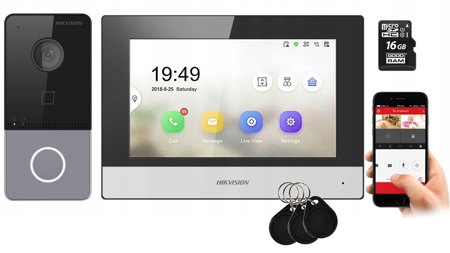 Set Videovrátnik Hikvision DS-KIS603-P Mobilná Aplikácia