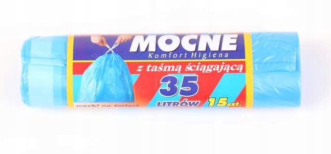 

Worki Na Śmieci 35L 15SZT Hdpe Taśma Niebieskie!