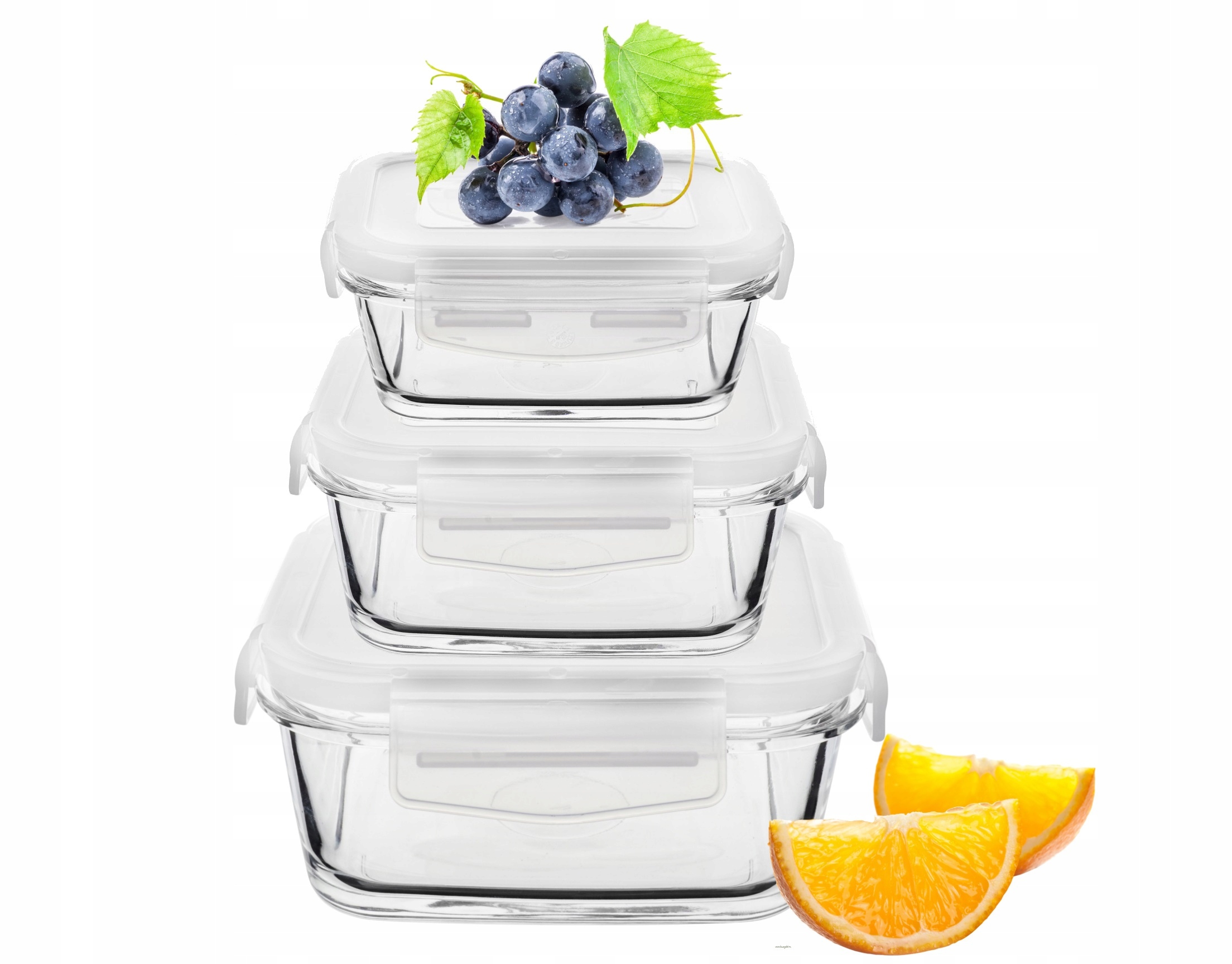 

Kpl Pojemniki Lunchbox z przykrywką na sałatkę