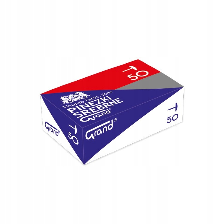 PINEZKI SREBRNE DO TABLICY KORKOWEJ 50szt