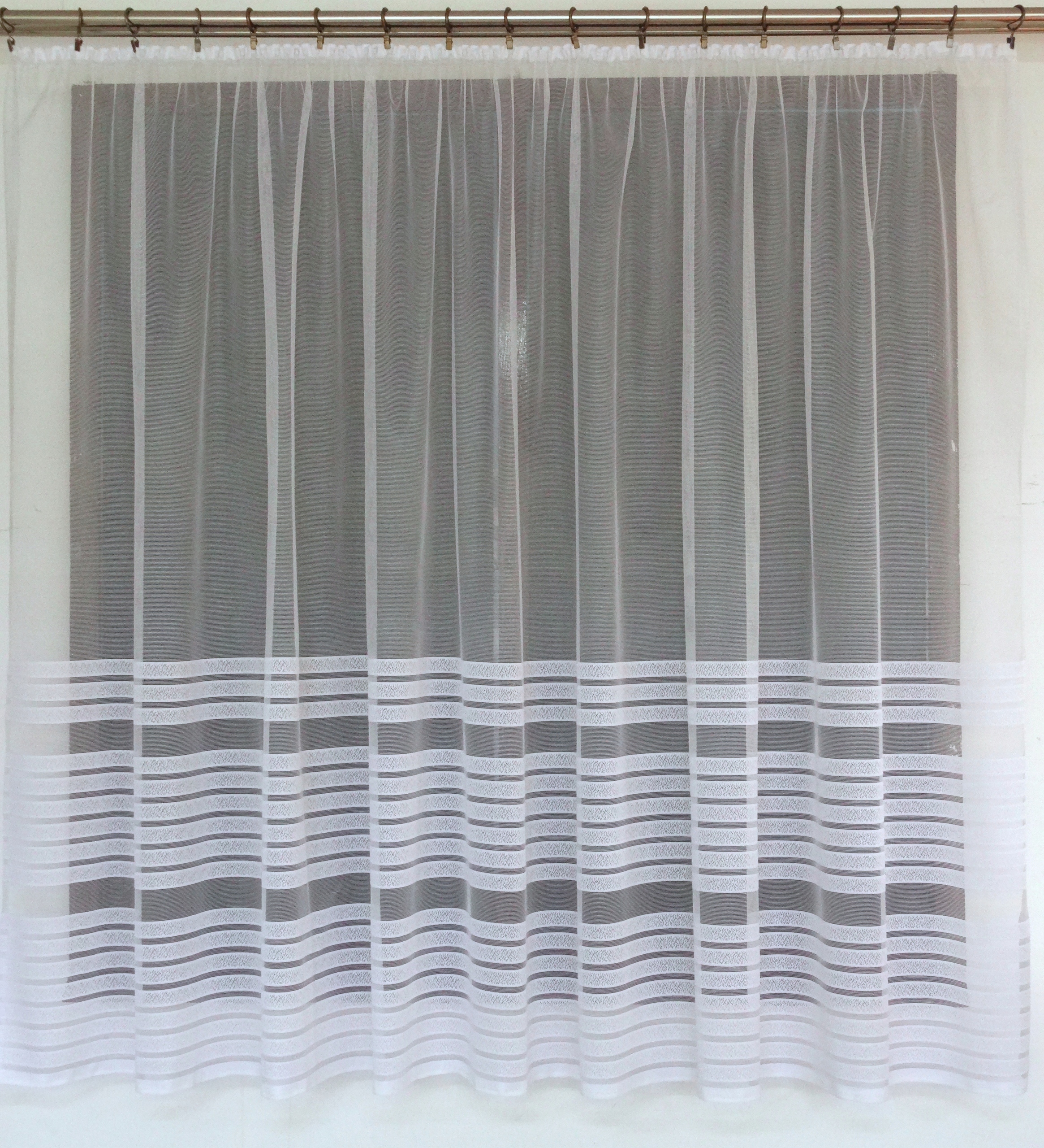 Mg Záclona 623/672 Bílá 400X150 cm Hotová S Páskou Skr