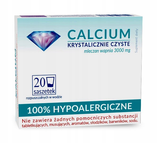 

Calcium Krystaliczne Czyste Dla Alergików Wapń