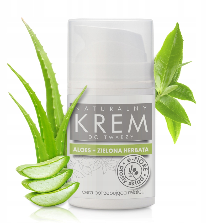 

Krem Naturalny Aloes z Zieloną Herbatą 50 ML