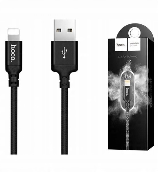 

Hoco X14 Times Speed Lightning kabel oplot 1m