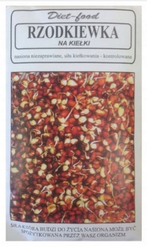 

Nasiona Na Kiełki Rzodkiewka 80g Diet Food