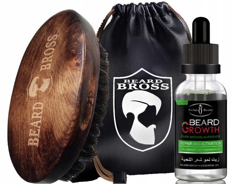 

Olejek na porost brody Szczotka Do Brody Etui