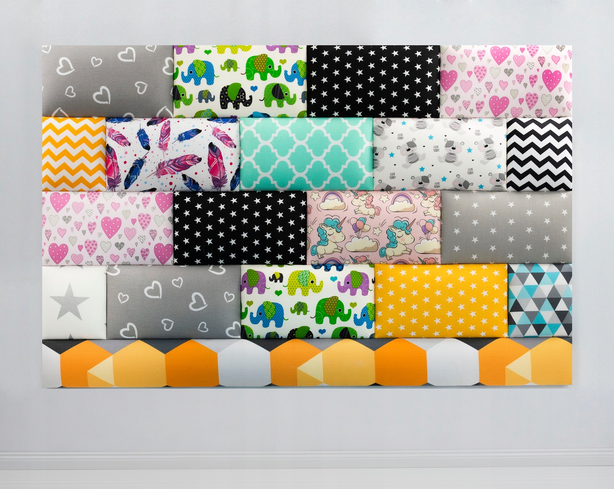 PANELE TAPICEROWANE MINKY DLA DZIECI - 30 x 30 Producent inna