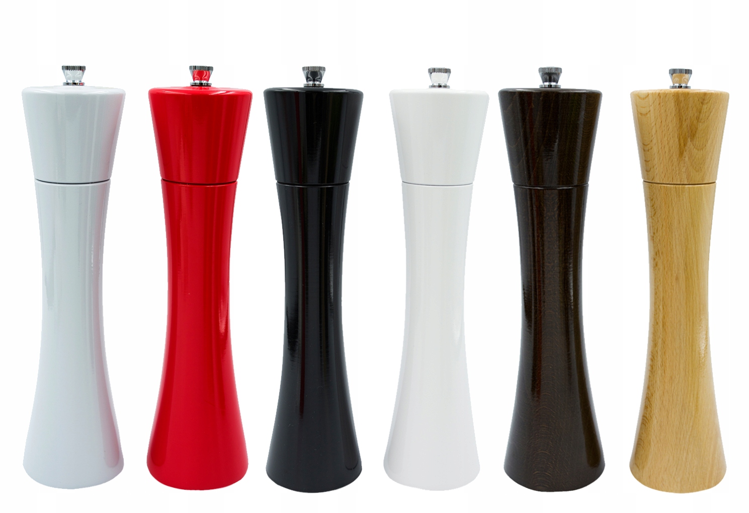 

2szt Młynek Ręczny Drewniany 24CM Do Pieprzu Soli