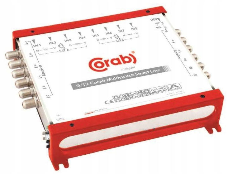 MultiSwitch 9/ 12 Wyjść Corab Astra Hotbird Dvb-t