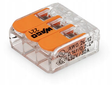 

Wago Szybkozłączka złączka uniwersalna 3x4mm 10szt