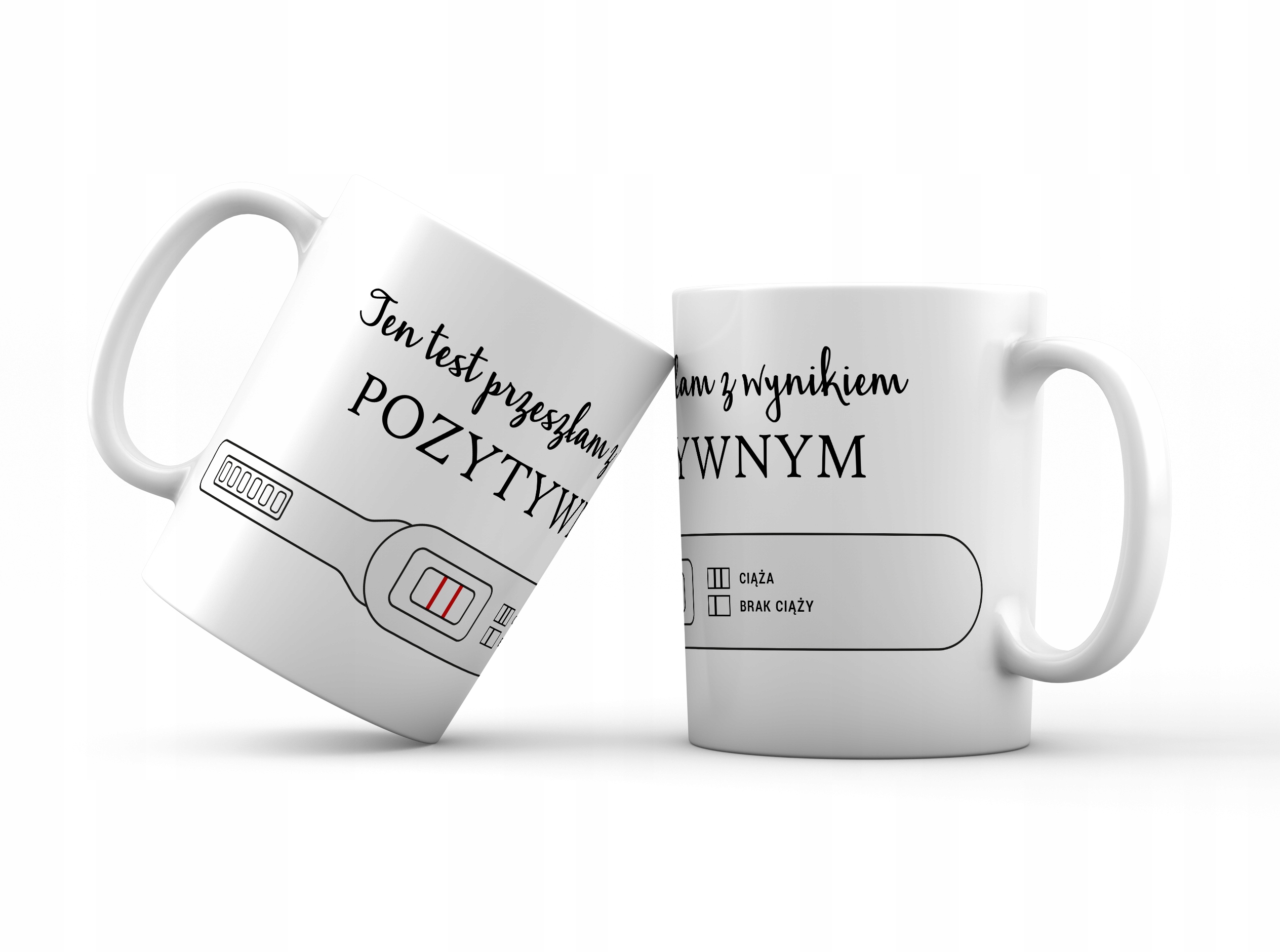 

Kubek test ciążowy Zostaniesz Tatą Babcią Dziadkie