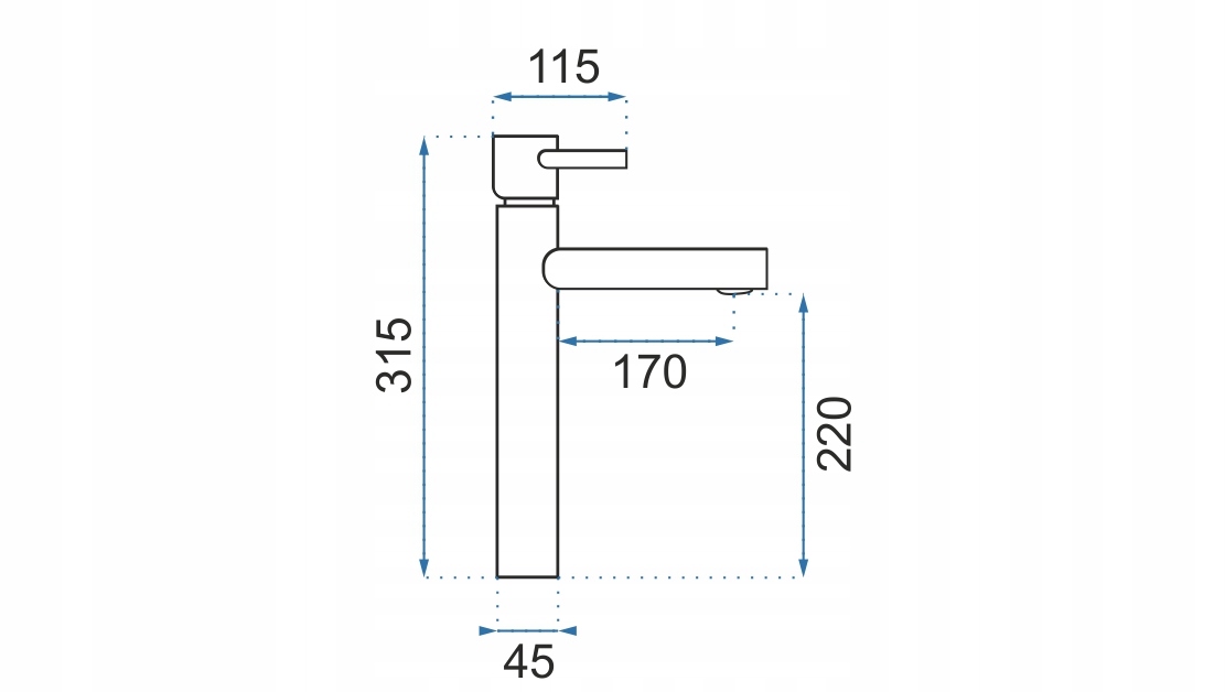 BATERIA UMYWALKOWA TESS GOLD SZCZOTKOWANA REA Marka Rea