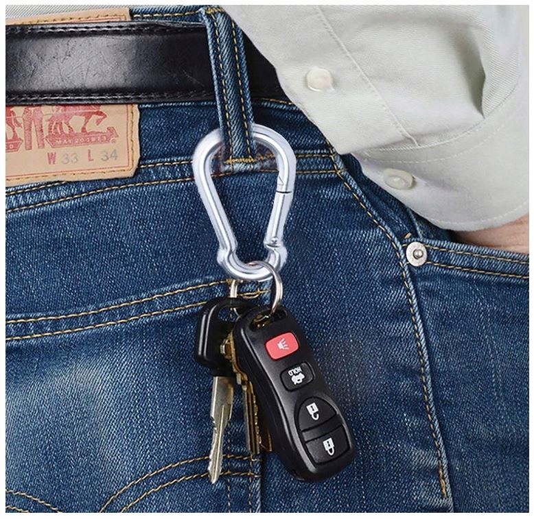 KARABIŃCZYK KARABINEK LIN 50x5 SKRĘCANY UCHWYT Długość 1 mm