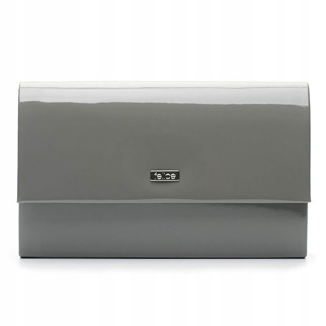 

Torebka damska kopertówka szara elegancka Felice