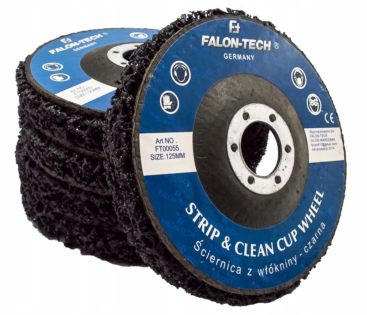 TARCZA ŚCIERNA ŚCIERNICA Z WŁÓKNINY DO USUWANIA RDZY 125MM METAL INOX