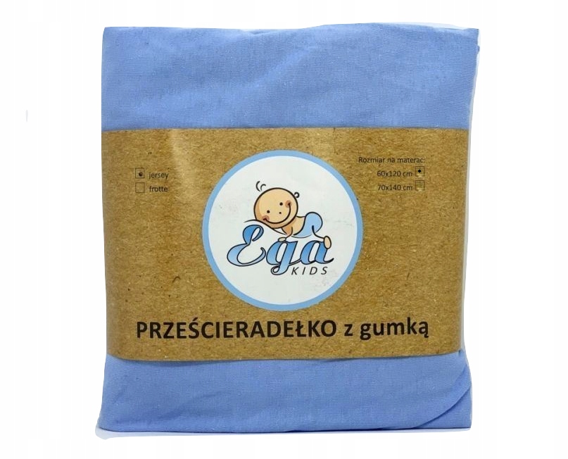 

Prześcieradło Do Łóżeczka Ega Kids 120X60 Jersey