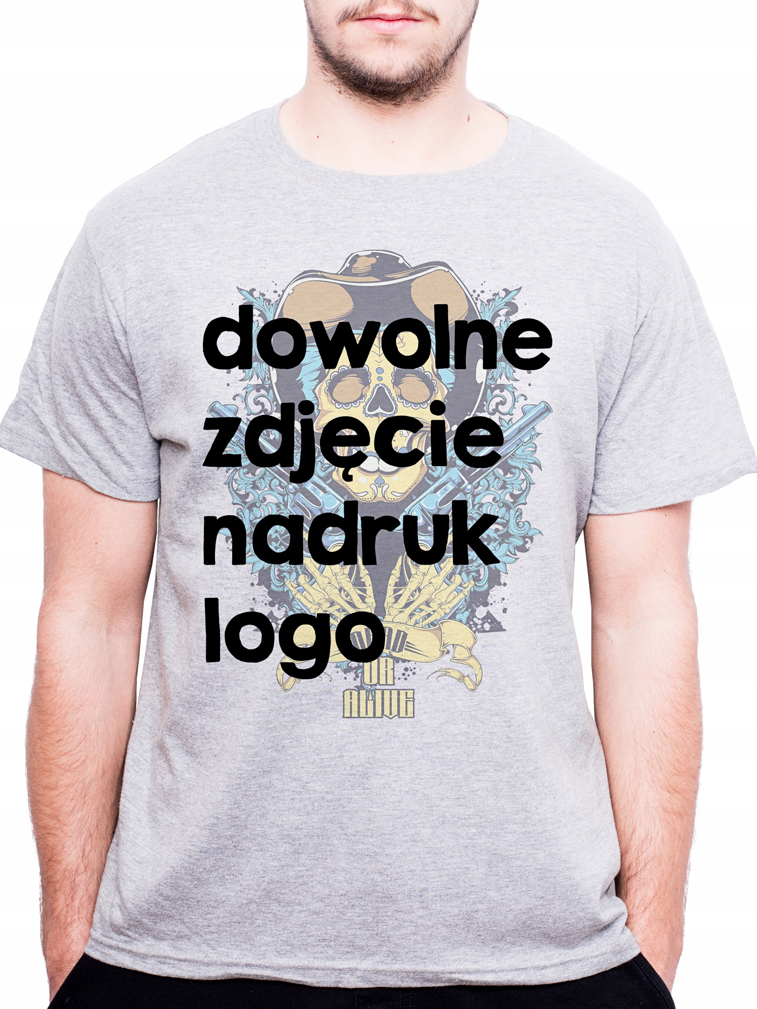 

Koszulka Męska T-shirt Twój Nadruk Grafika Kolor