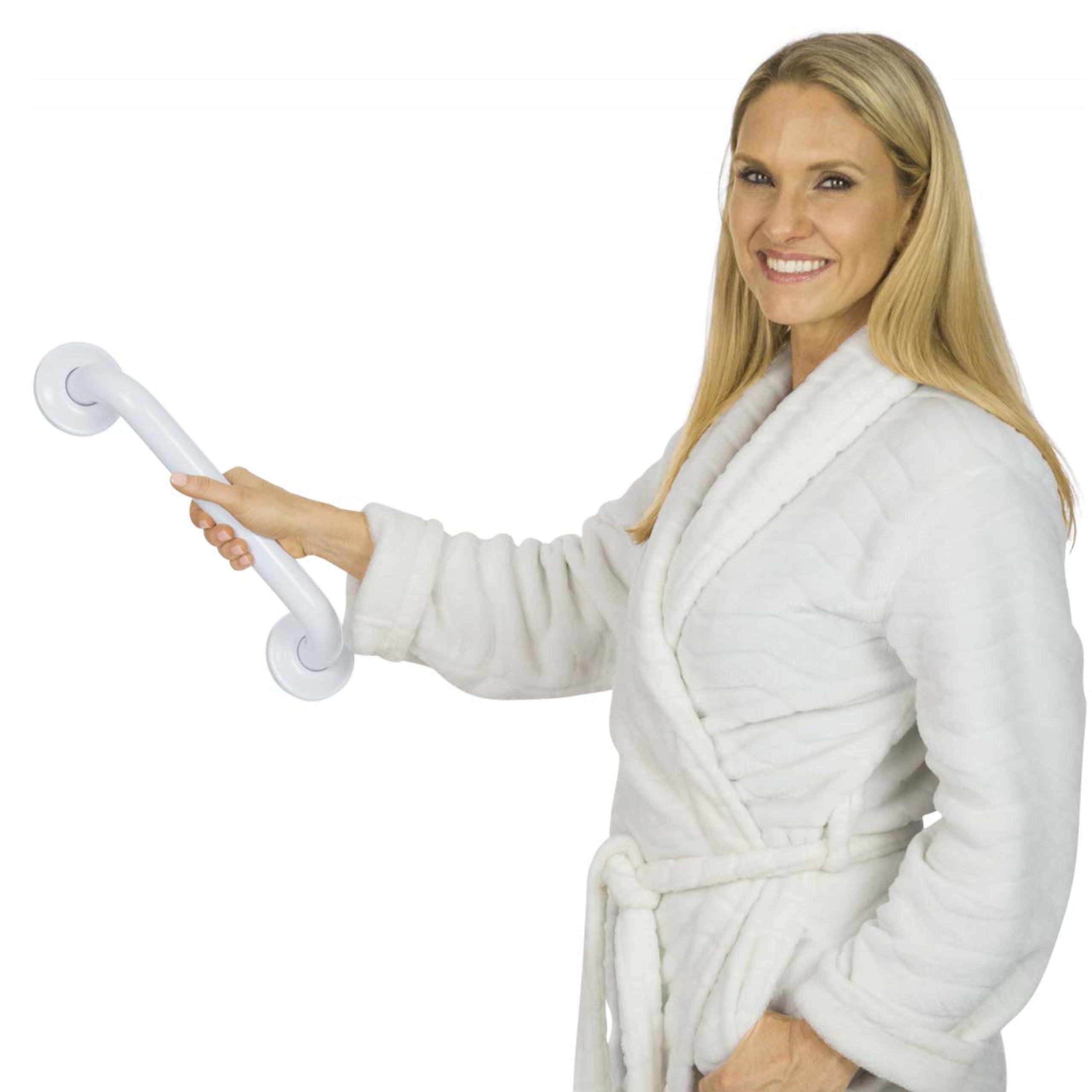 

Poręcz Uchwyt Metalowy Łazienkowy Biała 30CM