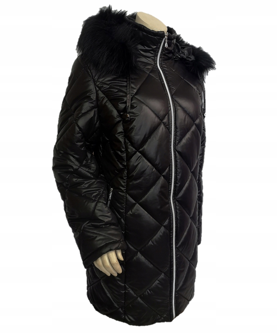 

Kurtka Zimowa Ocieplana Płaszcz Pikowany 2XL 48 50