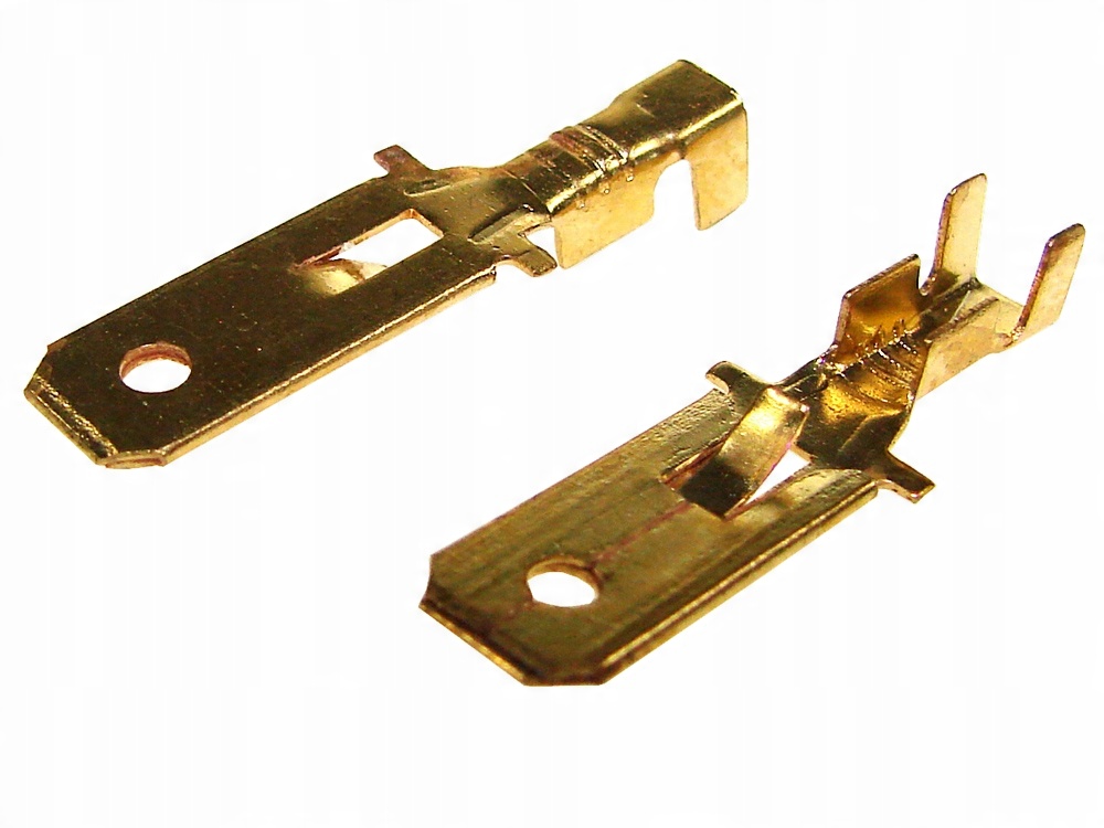 

Wsuwka Konektor męski 6,3mm z zaczepem 100szt(2695