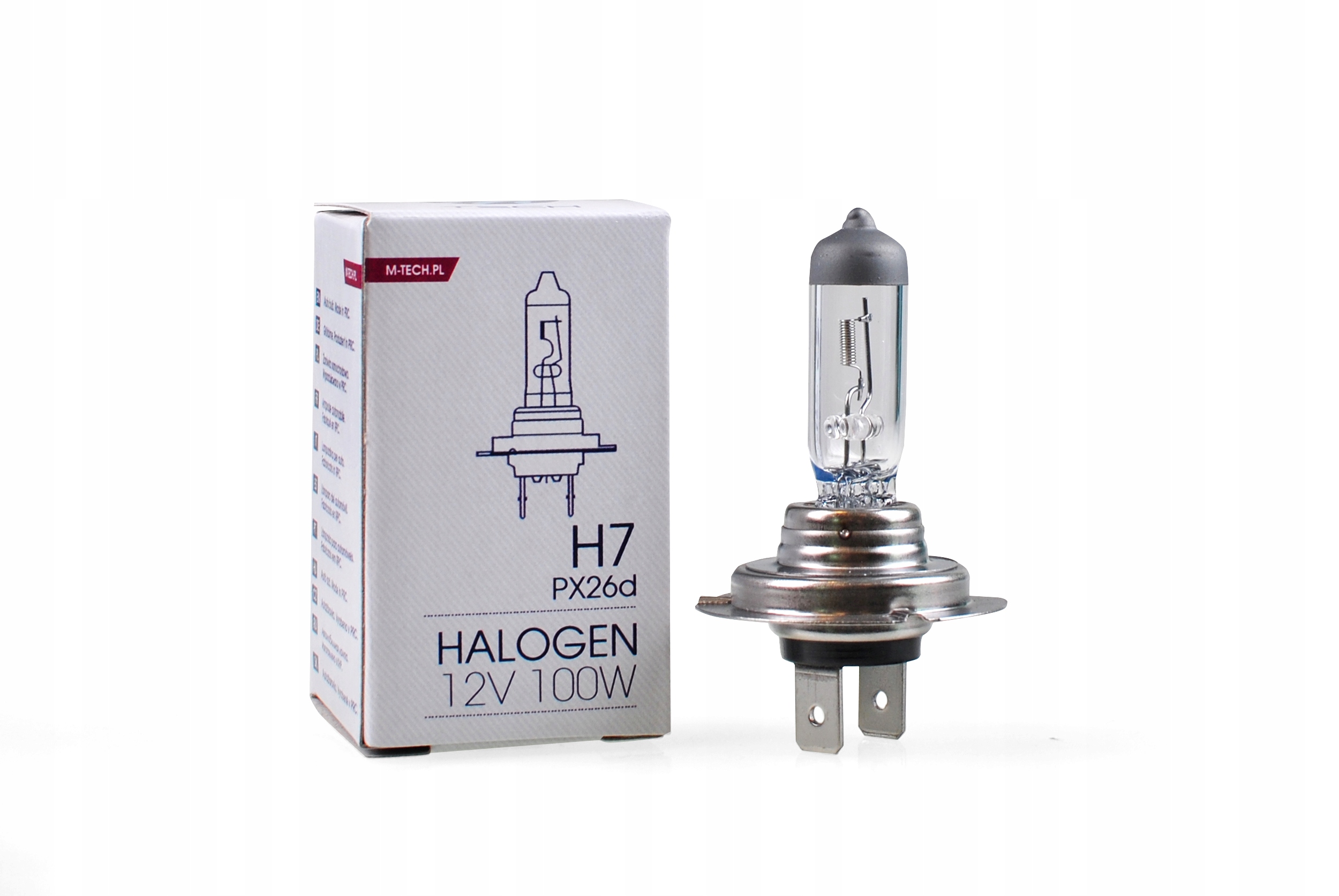 

M-Tech Żarówka halogenowa PX26D 12V/100W H7 1szt.