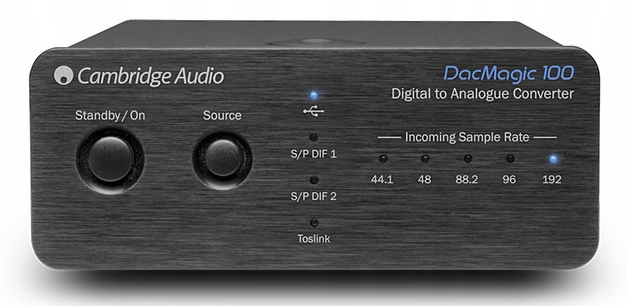 CAMBRIDGE DACMAGIC 100 DAC OPTICAL + 2x COAXIAL + USB-B + Hi-Res + MAŁE THD