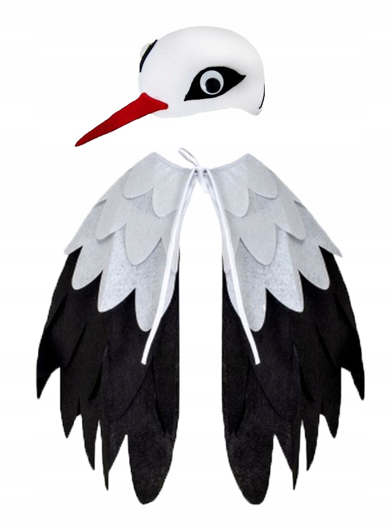 

Strój Bocian Ptak Peleryna + Czapka