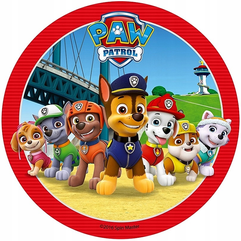 Щенячий патруль картинки для печати на сахарной бумаге для тортов