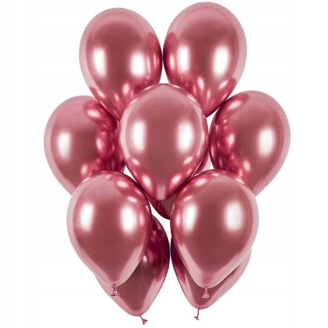 

Balony Chromowane Różowe Shiny Duże 13 cali 5 szt
