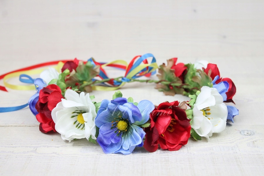 Wianek maki KRAKOWSKI ludowy folk Krakowianka styl Kolor wielokolorowy