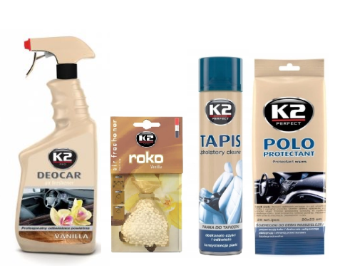 

Zestaw kosmetyków do auta-czyste, pachnące wnętrze