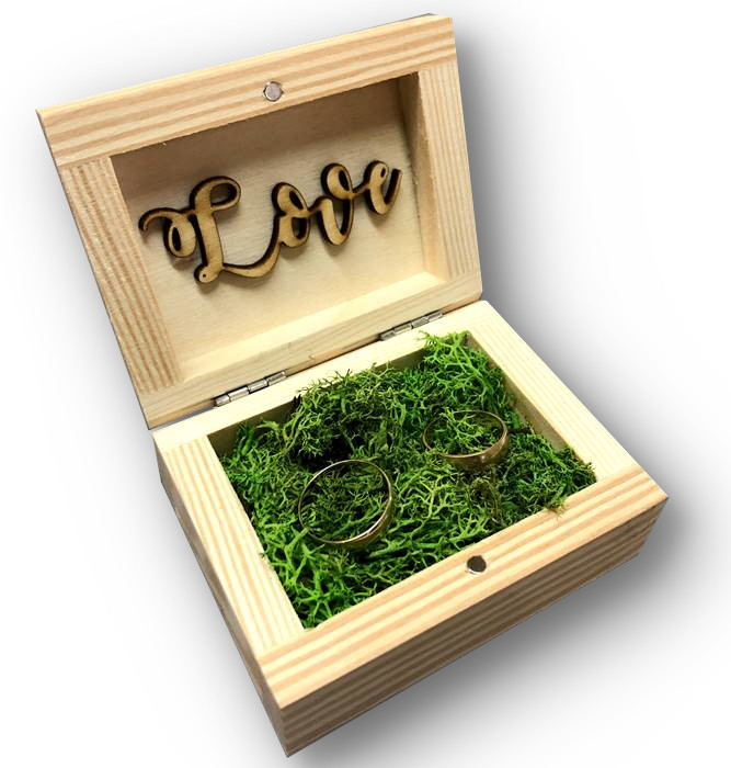 PUDEŁKO NA OBRĄCZKI RUSTYKALNE BOHO MECH Marka inny