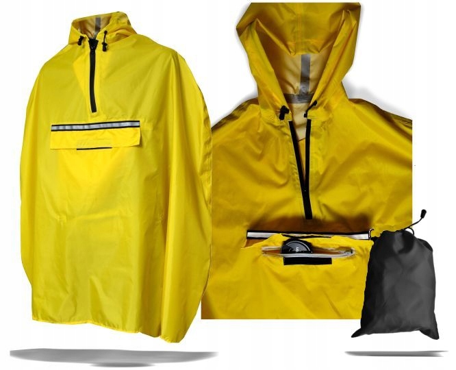 PELERYNA ROWEROWA TOUR PODKLEJANE SZWY ODBLASK .13 Rodzaj inny