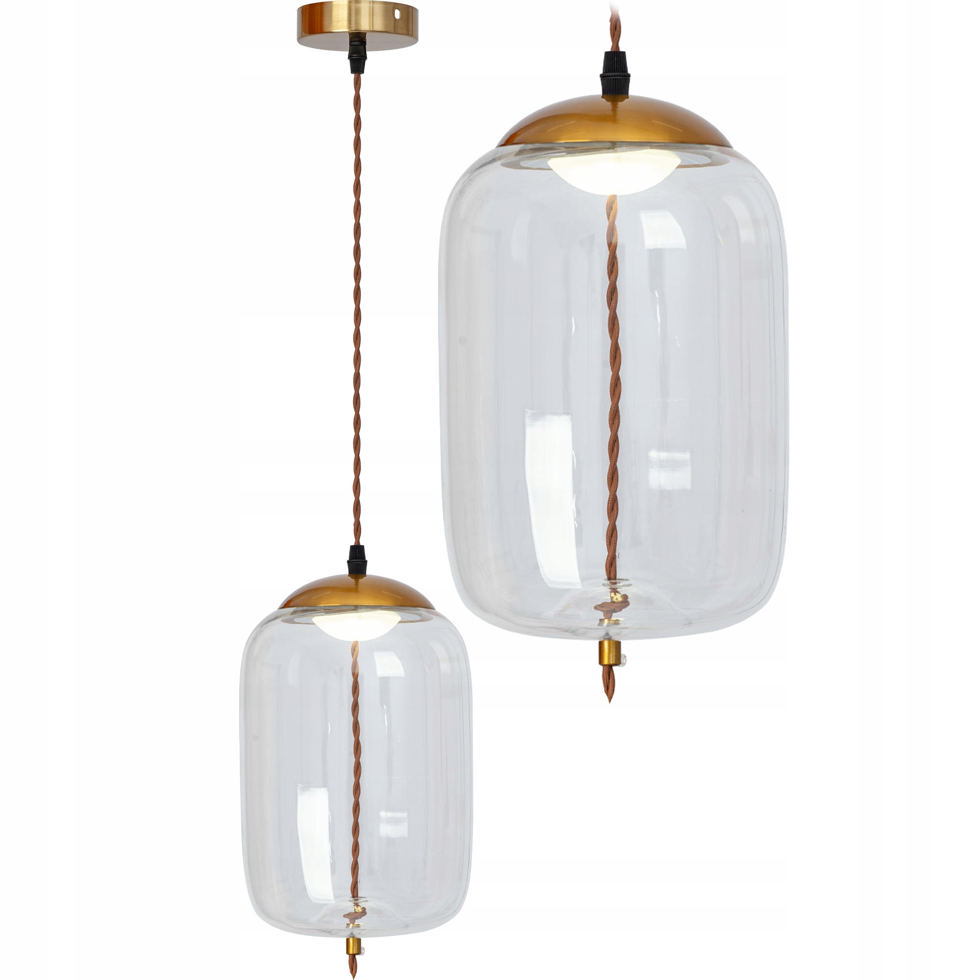 

Lampa Wisząca Led Szklana Nowoczesna Sznur